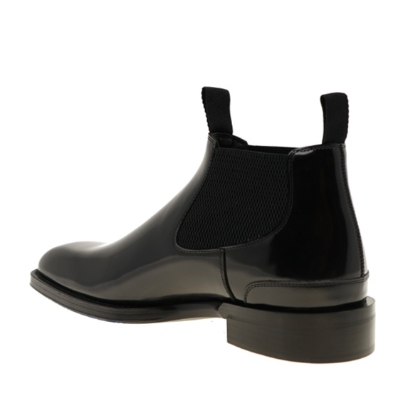 Burberry Bloomsbury Chelsea Boots Black Leather Size 43 New main image 5